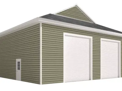 Garage-006 Low Poly 3D model