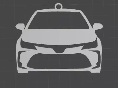 Toyota Corolla 2019-25 mirror ornament - Key chain 3D print model