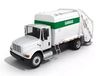 Industrial Dustcart Vehicle 3D model