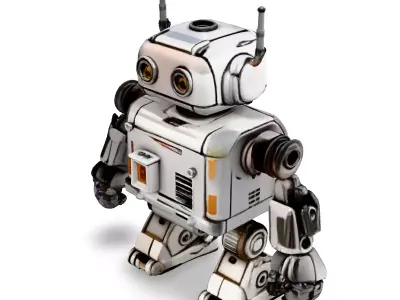 SciFi Robot Game Ready Model Low-poly 3D model