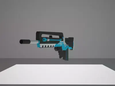 Blue Archive Asuna Weapon Free low-poly 3D model