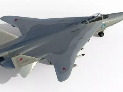 Yak-201 VTOL fighter 3D model