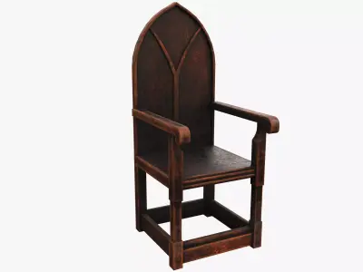 Medieval Rustic Low-poly 3D model