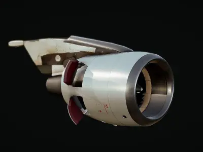 Airbus A320 Engine 3D model