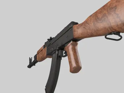 PBR AK47 MODEL rifle Low-poly 3D model