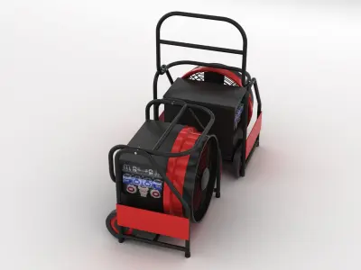 Portable Industrial Fan 3D model