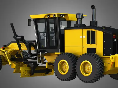 JD - 870GGP - Motor Grader Free 3D model