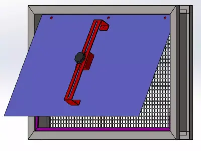 PRESSURE RELIEF DAMPER HVAC Full CAD design 3D model