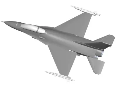 F-16 fighting 3D model