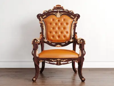Yah Klasik Makam Odasi Visitor Chair 3D model