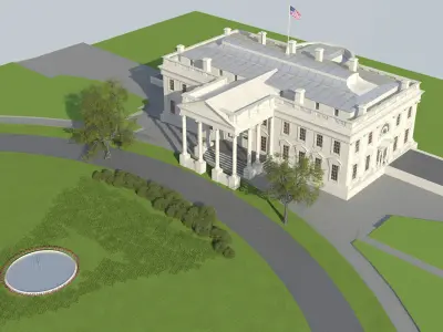 The White House 3D model purchase