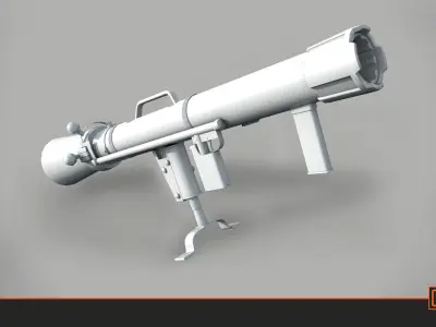 84MM-Carl-Gustaff Low-poly 3D model