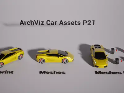 ArchViz Car Assets P21 - Unreal Engine 5 3D model