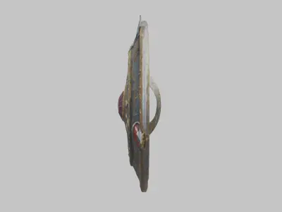 shield lowpoly stylized Low-poly 3D model