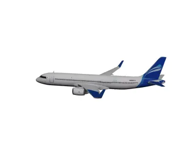 A321neo Passenger Airliner Commercial Aircraft 3D Model 3D model