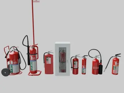 Fire Extinguishers collection vol 2 - Emergency Equipment 3D model