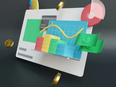 Infographic Icon Pack 3D model