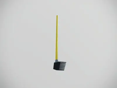 Shovel Low-poly 3D model 9