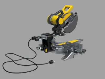 Miter saw alumininum cutter 3d model   3D model