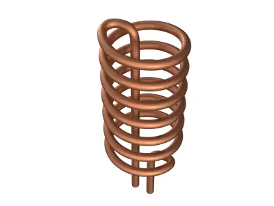 Heating Coil PBR Low-poly 3D model