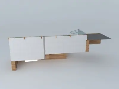 System Aquaponico 06 Aquaponics Beira Mar 1 Tank 1 IBC 3 tabl... 3D model