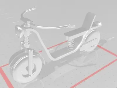 electric scooter 3D print model buy