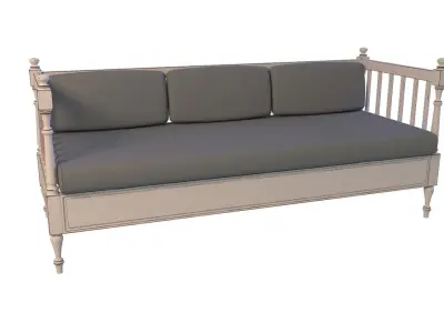 Antique Swedish Sofa 2 3D model