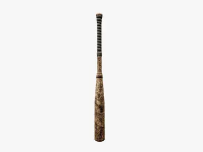 Post Apocalyptic BaseBall Bat Low-poly 3D model