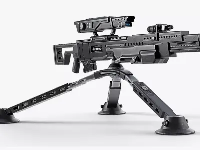 Sci-fi rifle 3D model order