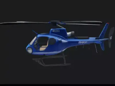 Helicopter 3D Model 3D model purchase