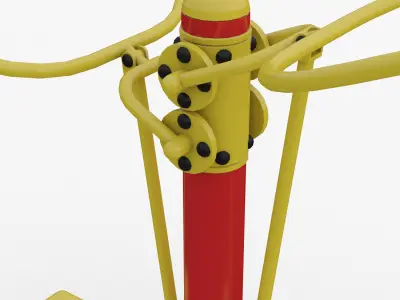 Outdoor fitness Exercise Gym For Lat Pull-Down 3D model