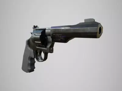 Revolver Magnum Pistol Trr8 357 caliber  Low-poly 3D model
