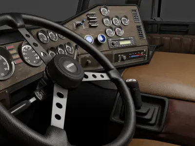 Freightliner FLT - FLA Cabover Semi Truck 3D model
