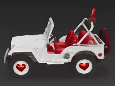 Cupid Commando Tactical Truck 3D Model Low-poly 3D model