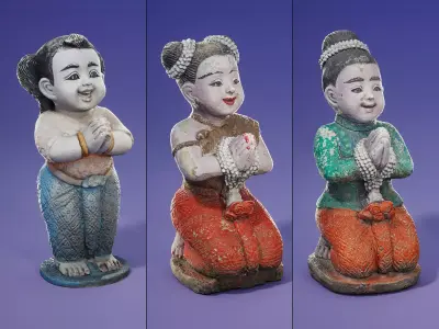 Decoration Statues Pack 