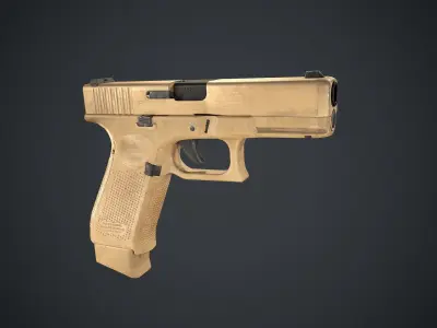 Glock 19X Low-poly 3D model purchase