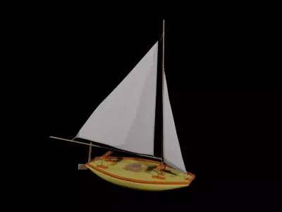RAFT - BRAZILIAN JANGADA 3D model