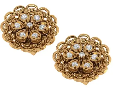 Antique Earring 3D print model