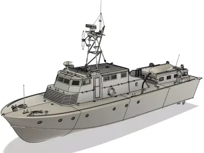 Vosper RTTB RC Model 1-24 Scale 3D print model