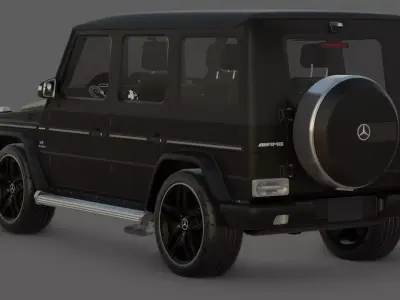 2015 Mercedes-Benz G-Class G 63 AMG 3D Model Low-poly 3D model