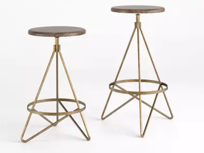 Wyndham Swivel Stool 3D model