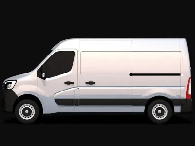 2022 Renault Master Van Low-poly 3D model