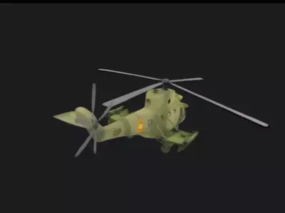 Military Helicopter 3D Model 3D model