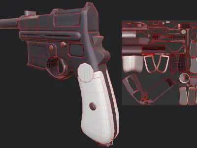 Mannlicher M1903 Low-poly 3D model