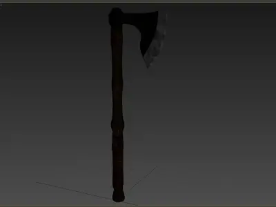 Ax Medieval Low-poly 3D model buy