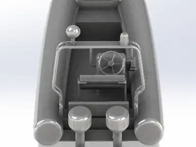 inflatable boat 3D model