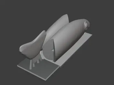 Live fishing lure Free 3D print model