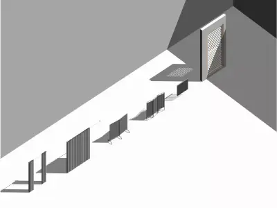 Curtains and Blinds - Pack of revit families 3D model