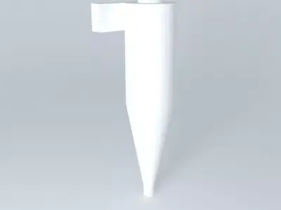 Cyclone collector with measures table for Construction 3D model