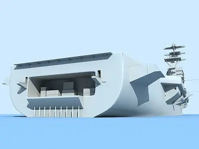 USS Nimitz Aircraft Carrier   3D model
